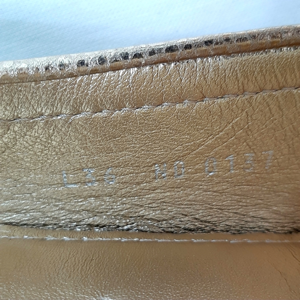 Louis Vuitton authentic NWOT gold lock loafers - Picture 9 of 9
